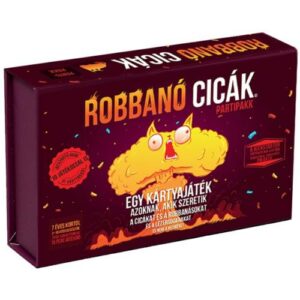 Robbanó cicák – partipakk társasjáték – doboz