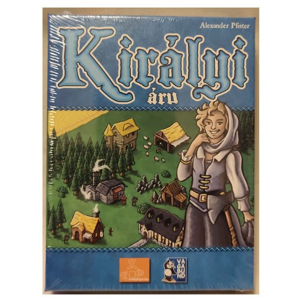 Királyi áru társasjáték doboza – előlap