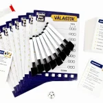 Banán Buli Balhé társasjáték tartalma – kártyák, filcek és pontozólapok