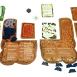 Everdell Ködrengeteg játéktér és játékos elemek