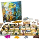 Everdell Duo társasjáték teljes játékképe felépített játéktérrel