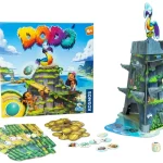 Dodo társasjáték teljes játéktartalma toronnyal, tojással és zsetonokkal