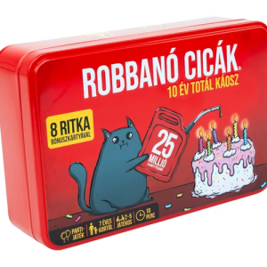 Robbanó cicák társasjáték doboza