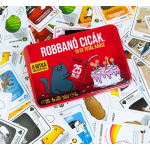 Robbanó cicák társasjáték játék közbeni állás